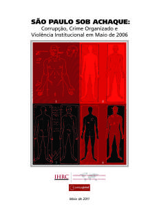 sao-paulo-sob-achaque Report cover: red and black overlay of human body.