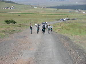 Some students in Nqutu walk 20 miles to and from school. See more images from the Clinic's recent trip in this slideshow.