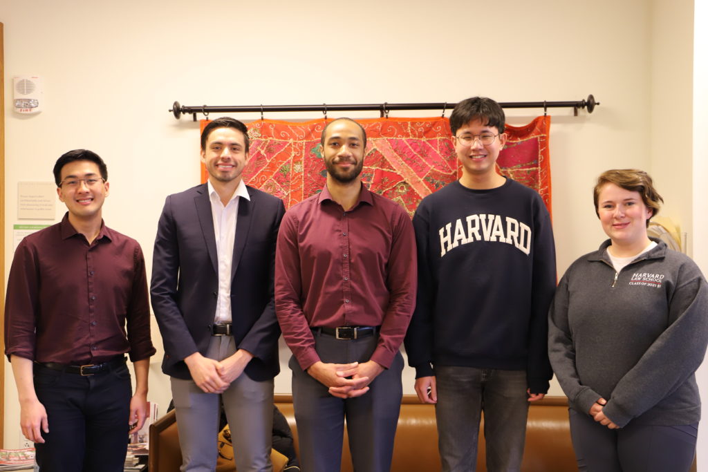 From left to right: Julian Morimoto, Angel Gabriel Cabrera Silvam Matthew Farrell, Ji Yoon Kang, and Emily Ray.