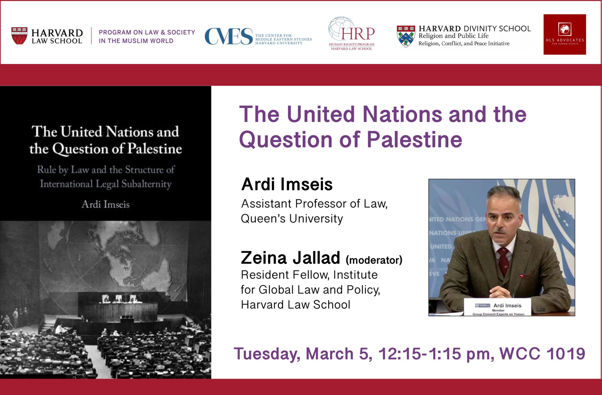 The United Nations and the Question of Palestine - Harvard Law School ...