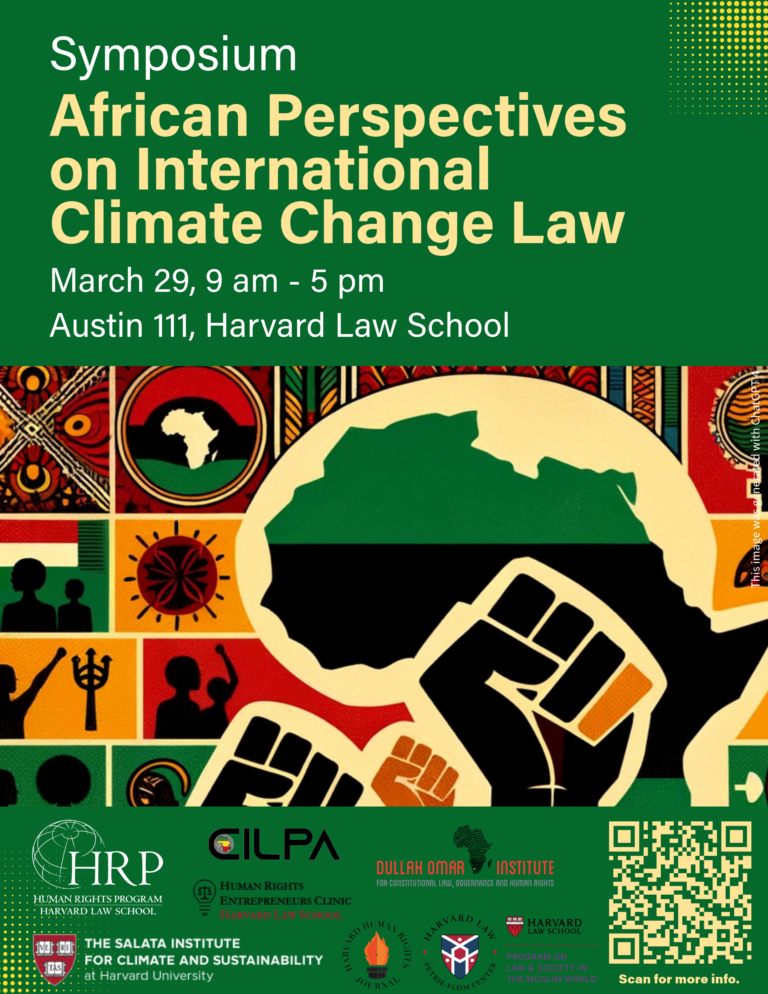 Climate Justice Series at HLS: Day 2 - Harvard Law School | Human ...
