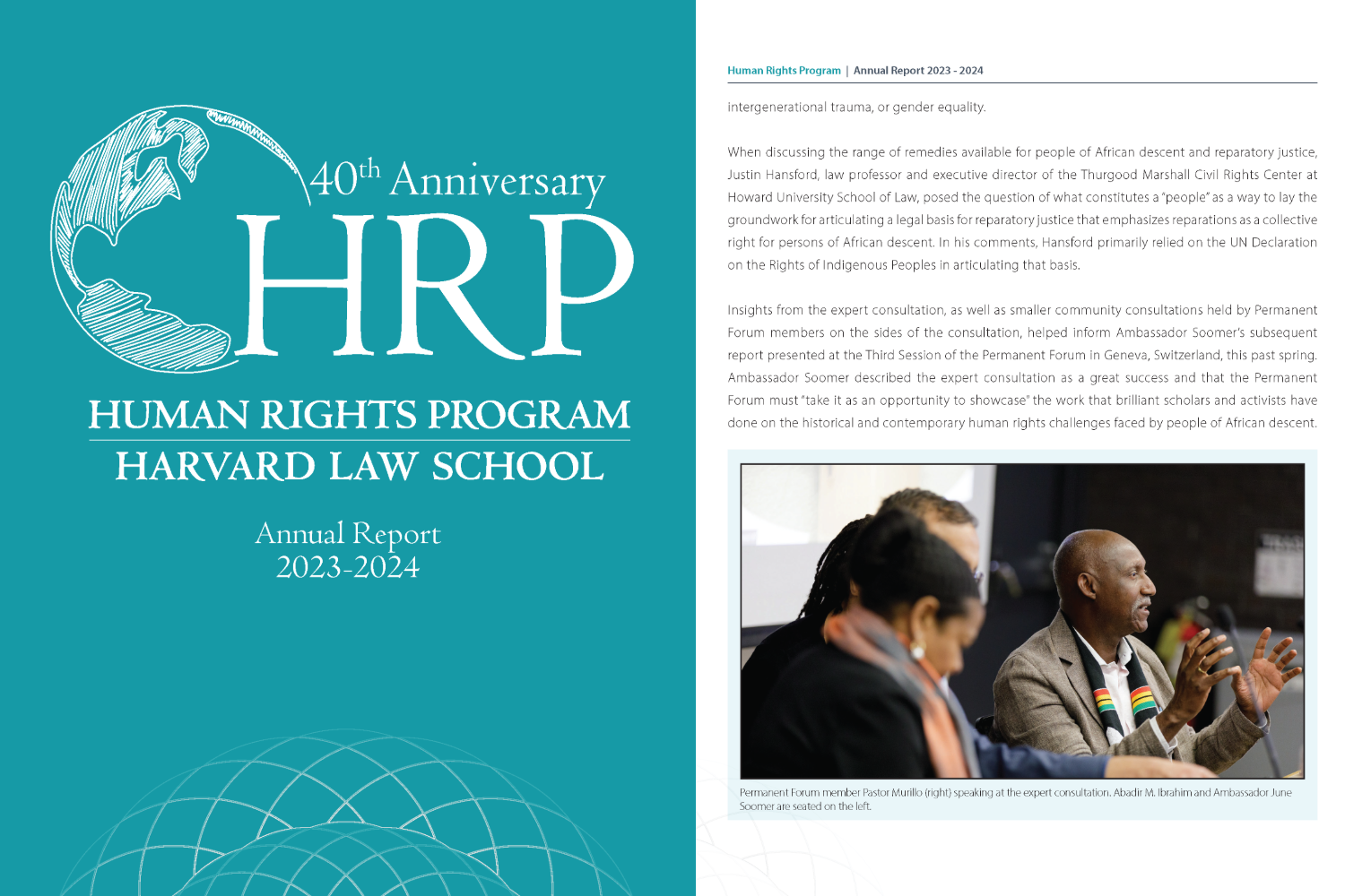 Release of HRP’s 2023-2024 Annual Report